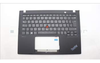 Lenovo 5M11H88998 C-Cover with keyboard, German, Black, UK