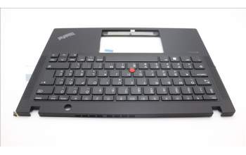Lenovo 5M11H89007 C-Cover with keyboard, Hungarian, Black, UK