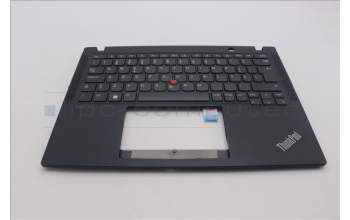 Lenovo 5M11H94320 C-Cover with keyboard, Portuguese, Black, UK