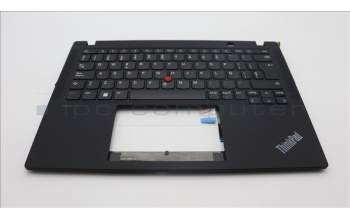 Lenovo 5M11H94328 C-Cover with keyboard, Spanish, Black, UK