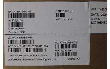 Lenovo 5M11H94348 MECH_ASM KB BK MG UK CHY