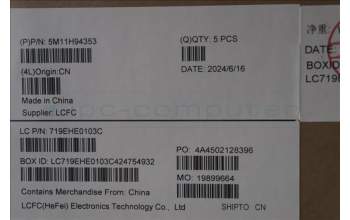 Lenovo 5M11H94353 C-Cover with keyboard, Ukraine, Black, US