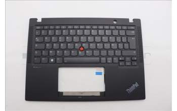 Lenovo 5M11H94388 C-Cover with keyboard, French, Mineral Grey, Backlight, US
