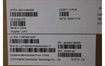 Lenovo 5M11H94388 C-Cover with keyboard, French, Mineral Grey, Backlight, US