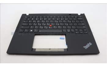 Lenovo 5M11H94397 C-Cover with keyboard, Greek, Black, Backlight, US