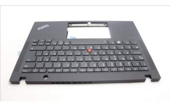 Lenovo 5M11H94427 C-Cover with keyboard, Norwegian, Black, Backlight, UK