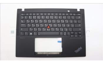 Lenovo 5M11H94435 C-Cover with keyboard, Russian, Black, Backlight, US
