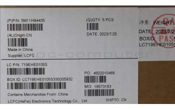 Lenovo 5M11H94435 C-Cover with keyboard, Russian, Black, Backlight, US