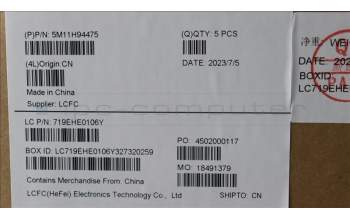 Lenovo 5M11H94475 MECH_ASM BL KB BK MG WW BEL LTN
