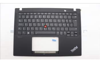 Lenovo 5M11H94496 C-Cover with keyboard, Estonian, Black, Backlight, WWAN, UK