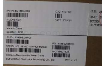 Lenovo 5M11H94508 MECH_ASM BL KB BK MG WW GER LTN