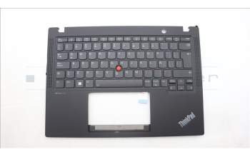 Lenovo 5M11H94535 C-Cover with keyboard, Spanish LA, Black, Backlight, WWAN, UK