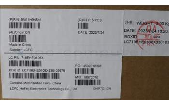 Lenovo 5M11H94541 C-Cover with keyboard, Norwegian, Black, Backlight, WWAN, UK