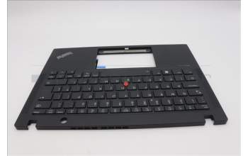 Lenovo 5M11H94577 C-Cover with keyboard, UK English, Black, Backlight, WWAN, UK