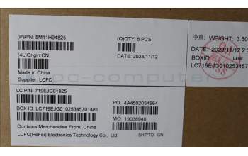 Lenovo 5M11H94825 MECH_ASM FRU KBD CCV TC (CHY) US BK