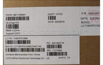 Lenovo 5M11H94941 MECH_ASM GP KBDBZL,JPN,WL,BK/GY,CHY