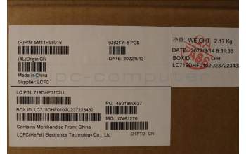 Lenovo 5M11H95016 MECH_ASM GP KBDBZL,NOR,WL,BK/BZ,CHY