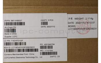 Lenovo 5M11H95037 MECH_ASM GP KBDBZL,ENG,WW,BK/BZ,CHY