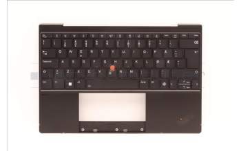 Lenovo 5M11H95052 C-Abdeckung mit Tastatur, Norwegisch, Schwarz, Hintergrundbeleuchtung, WWAN