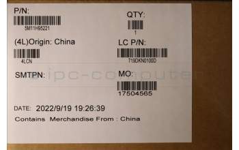 Lenovo 5M11H95221 MECH_ASM 13.3WUXGA,TCH,HybIR,VL,Mut+AUO