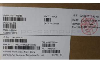 Lenovo 5M11J05758 MECH_ASM FRU KBD CCV THAI BL (CHY) US BK