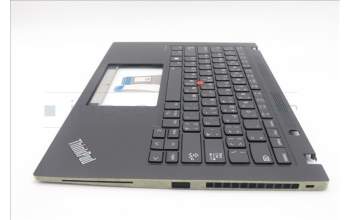 Lenovo 5M11J05850 C-Cover with keyboard, Arabic, Black, Backlight, US