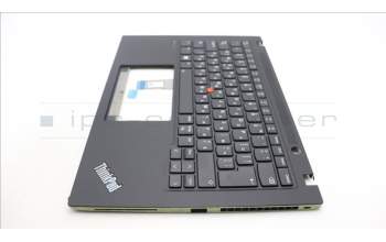 Lenovo 5M11J05862 C-Cover with keyboard, Bulgarian, Black, Backlight, UK