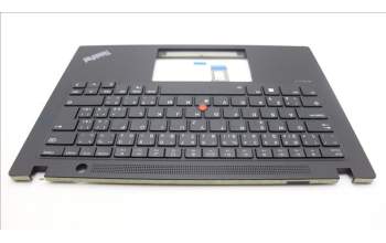 Lenovo 5M11J05870 C-Cover with keyboard, Czech Slovakian, Black, Backlight, UK