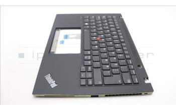 Lenovo 5M11J05874 C-Cover with keyboard, Danish, Black, Backlight, UK