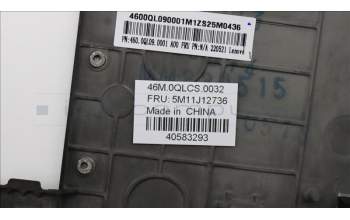 Lenovo 5M11J12736 MECH_ASM GRP_KBD_BZL_HBW_WL_BK_LTN