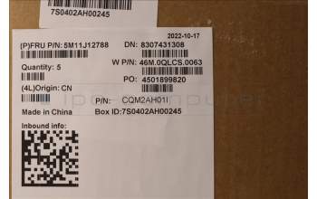 Lenovo 5M11J12788 MECH_ASM GRP_KBD_BZL_SWS_WL_BK_PMX