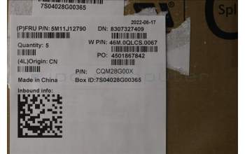 Lenovo 5M11J12790 MECH_ASM GRP_KBD_BZL_THAI_WL_BK_PMX