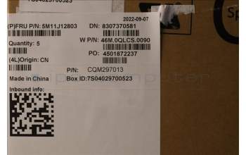 Lenovo 5M11J12803 C-Abdeckung mit Tastatur, Dänisch, schwarz, Mobiles Breitband, GB