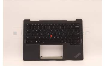 Lenovo 5M11J12806 C-Cover with keyboard, US English Euro, Black, WWAN, US
