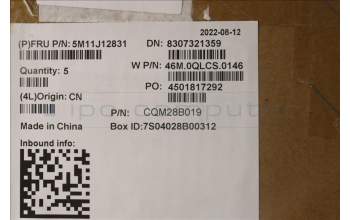 Lenovo 5M11J12831 MECH_ASM GRP_KBD_BZL_UK_WW_BK_LTN