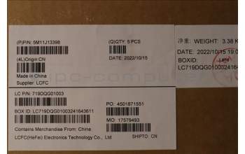 Lenovo 5M11J13398 MECH_ASM KBD BZL,WW,FPR,BK,CHY,FRA