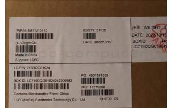 Lenovo 5M11J13410 MECH_ASM KBD BZL,WW,FPR,BK,CHY,SWS