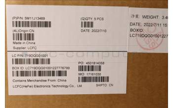 Lenovo 5M11J13469 MECH_ASM KBD BZL,WW,FPR,BK,SRX,SPA