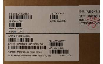 Lenovo 5M11K07682 MECH_ASM GRP KBD BZL,UK,WL,DB,CHY