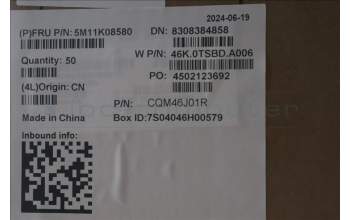 Lenovo 5M11K08580 CS22 3+2bCP, Mylar, Synaptics PCB, Black, Non-NFC, SOVP&MP, Transimage