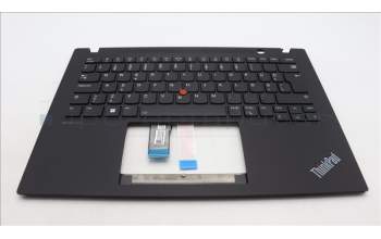 Lenovo 5M11L59317 C-Cover with keyboard, Estonian, Black, Backlight, UK