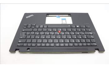 Lenovo 5M11L59371 C-Cover with keyboard, Spanish LA, Black, Backlight, UK