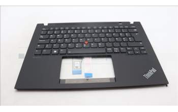 Lenovo 5M11L59391 C-Cover with keyboard, Slovenian, Black, Backlight, UK