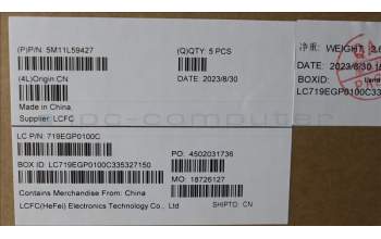 Lenovo 5M11L59427 C-Cover with keyboard, Ukraine, Black, Backlight, US