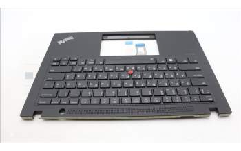 Lenovo 5M11L59427 C-Cover with keyboard, Ukraine, Black, Backlight, US