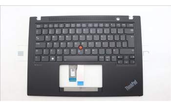 Lenovo 5M11L59431 C-Cover with keyboard, Canadian French 058, Black, Backlight, WWAN, UK