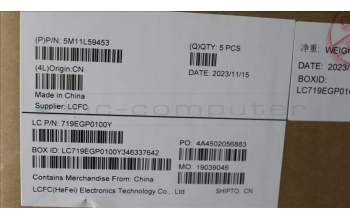 Lenovo 5M11L59453 C-Cover with keyboard, Czech Slovakian, Black, Backlight, WWAN, UK