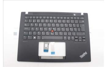 Lenovo 5M11L59459 C-Cover with keyboard, Danish, Black, Backlight, WWAN, UK