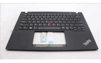 Lenovo 5M11L59469 C-Cover with keyboard, US English Euro, Black, Backlight, WWAN, US