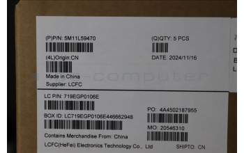 Lenovo 5M11L59470 C-Cover with keyboard, US English Euro, Black, Backlight, WWAN, US